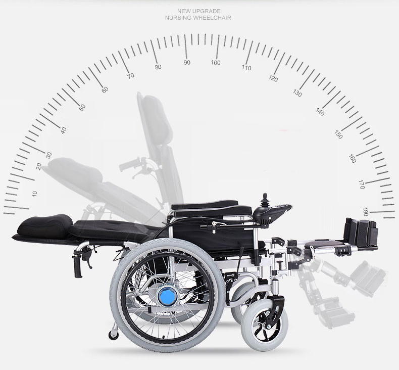 Foldable electric wheelchair lightweight