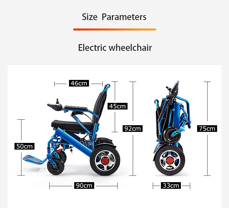 folding electric wheelchair