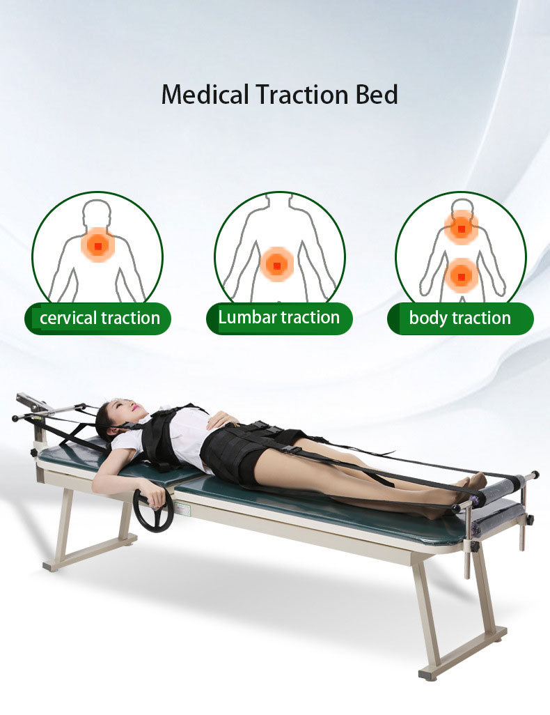 lumbar and neck traction bed