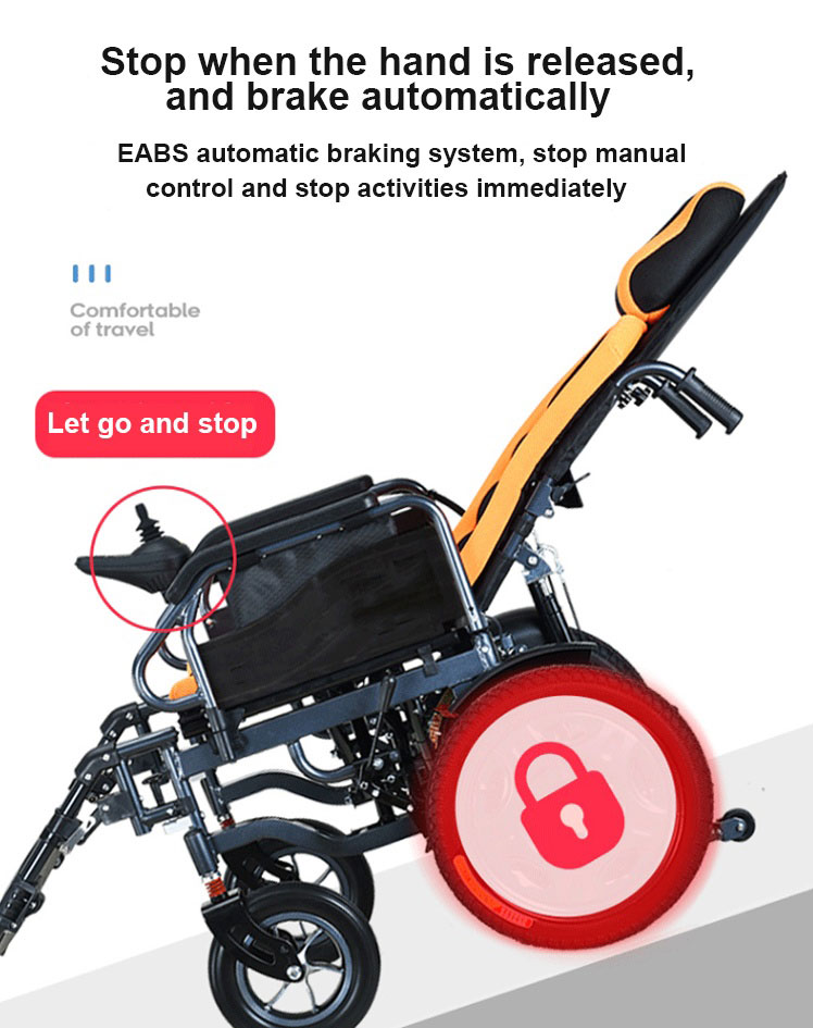 foldable electric wheelchair