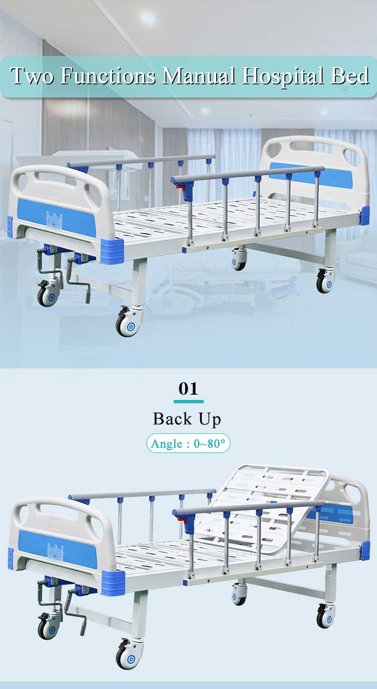 2 function manual hospital bed
