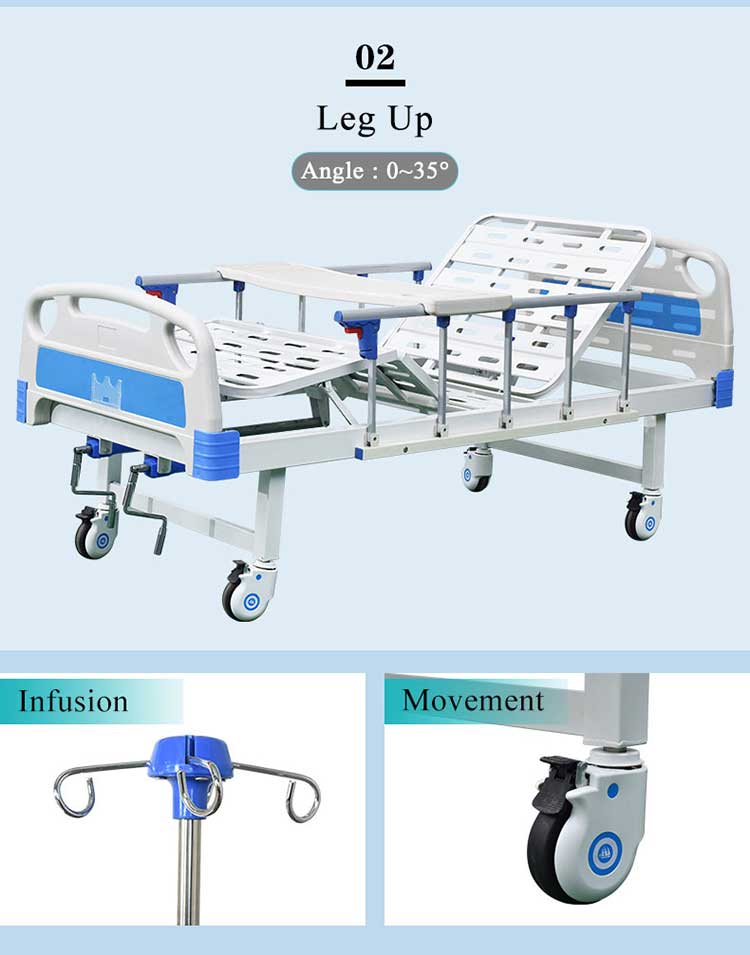 2 cranks hospital bed