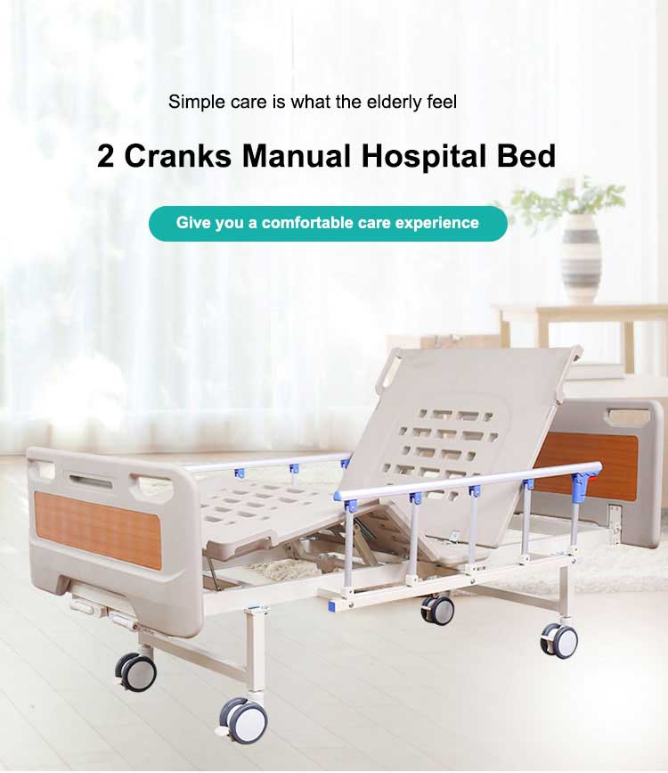 2 crank hospital bed
