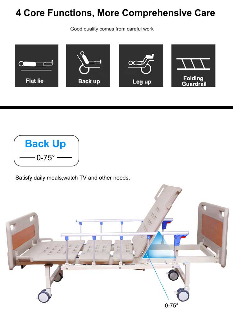 2 cranks hospital bed
