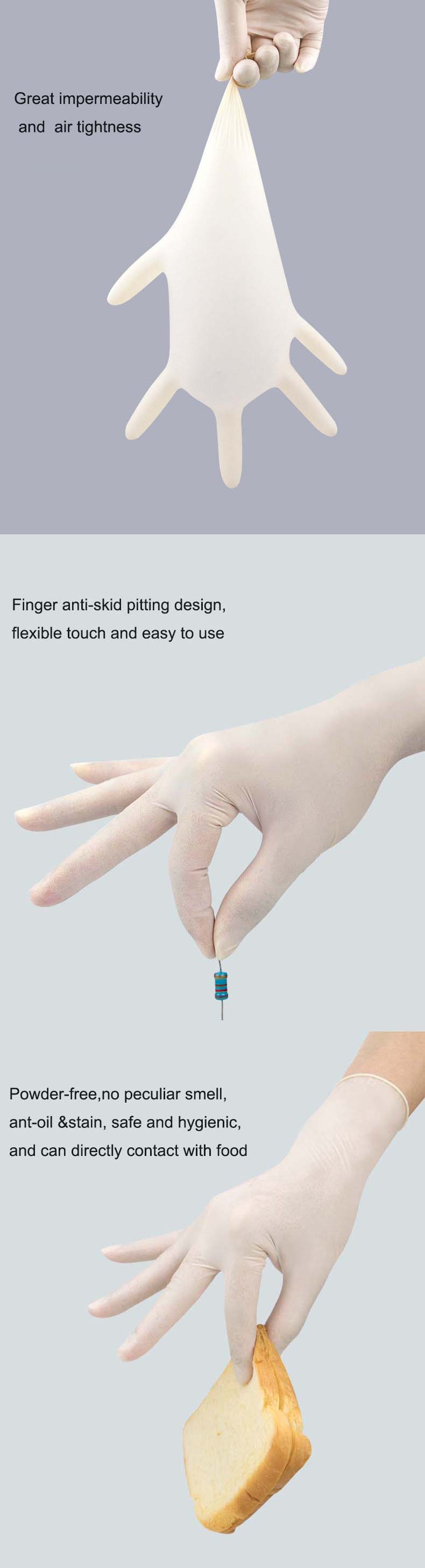 medical latex gloves