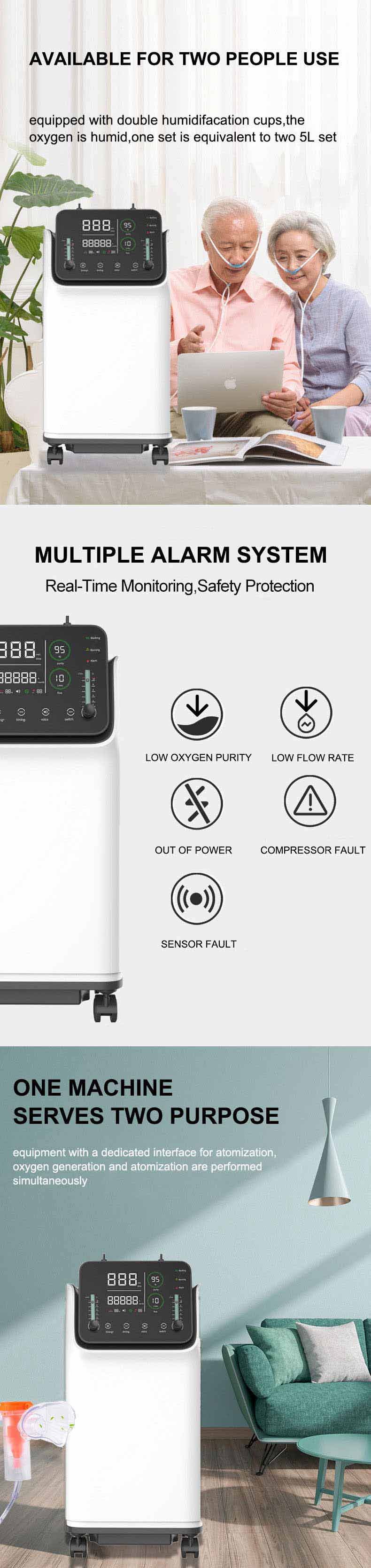 oxygen-concentrator 10l dual flow