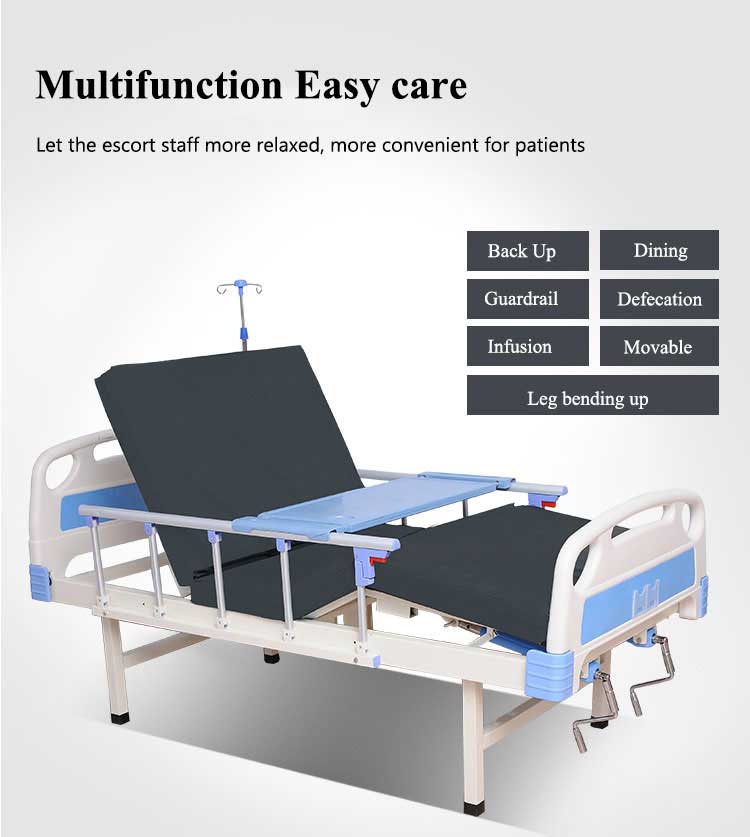 2 Function Manual Hospital Bed