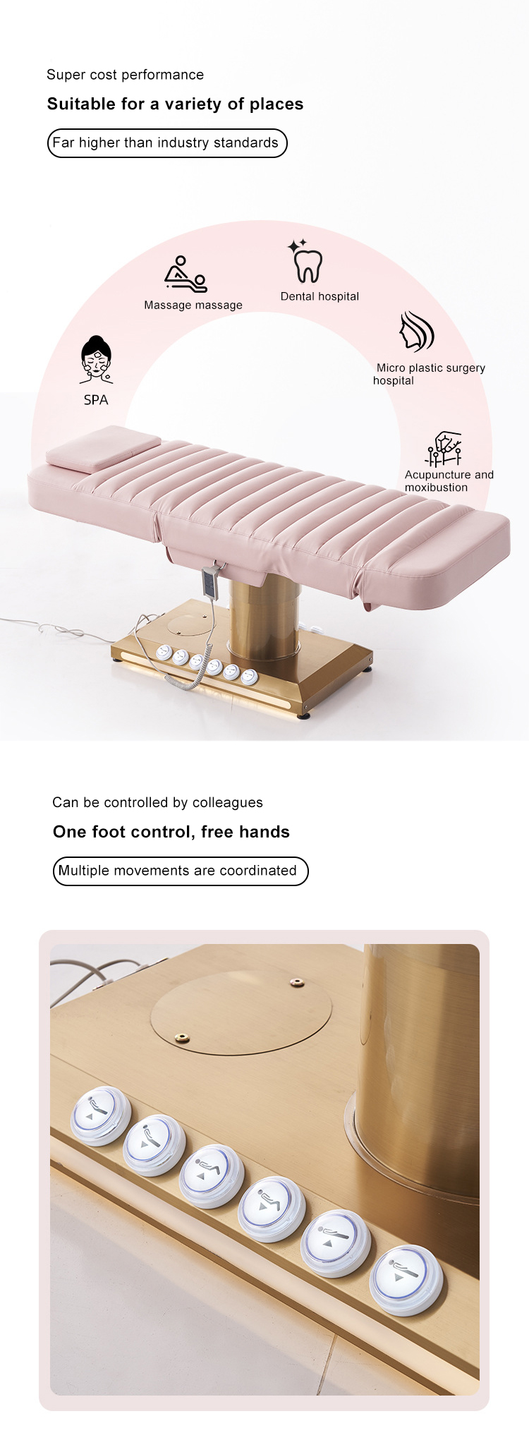 luxury beauty bed massage table