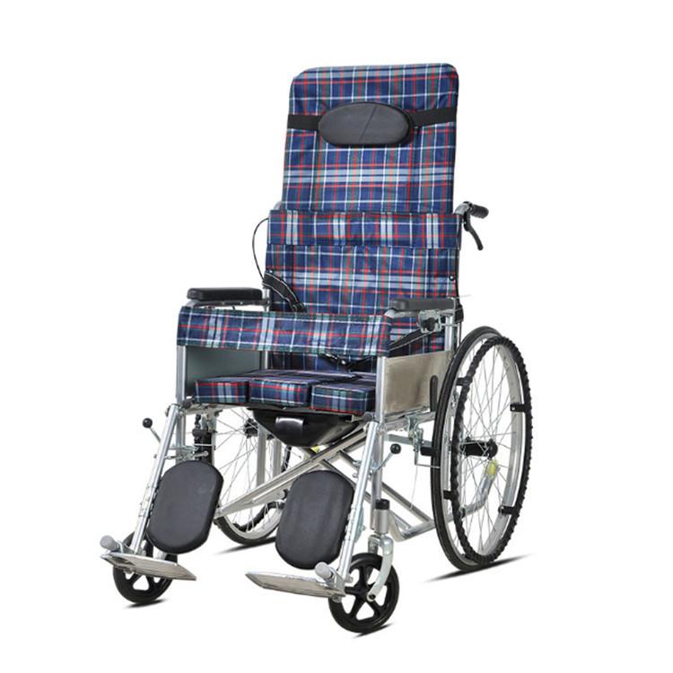 oxford cloth semi-recumbent wheelchair