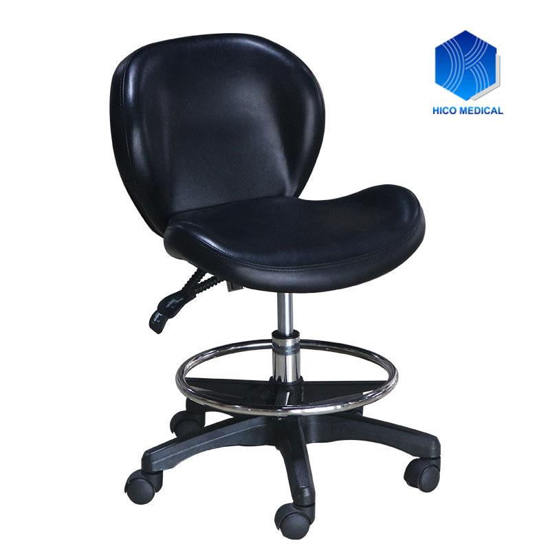 YOHOSO Saddle Chair Standard Doctor Mobile Dental Chair Nurse Portable Saddle Chair PU Leather SCSFC-PU Without Foot-Controlled 